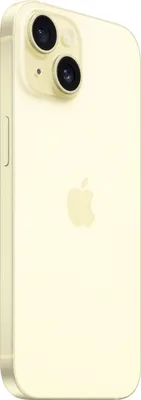 Produktbild von Apple iPhone 15 , 15,5 cm (6.1"), 2556 x 1179 Pixel, 128 GB, 48 MP, iOS 17, Gelb
