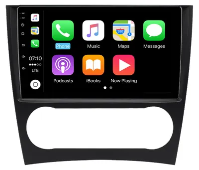 Obrázek produktu pro Rádio s Androidem 8+256 GB pro Mercedes třídy C (W203) facelift 2004–2007, aktualizace na CarPlay, navigace, Bluetooth, ovládání na volantu, GPS