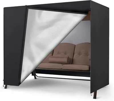 Image de Housse de protection pour banc de balançoire en Oxford 600D - Imperméable et résistante aux déchirures (215 x 125 x 170 cm)