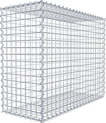 Obrázek produktu pro Gabion 100 cm x 80 cm x 40 cm (D x V x H), velikost ok 5 cm x 5 cm, spirála