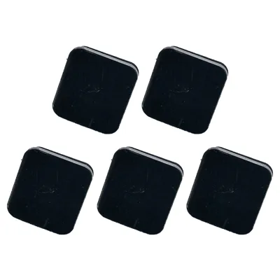 Produktbild von 5pcs Datei Clip indeformierbares multifunktionales Acryl weit verbreitete Quadratbindemittel Clip Office Supplies-Schwarz