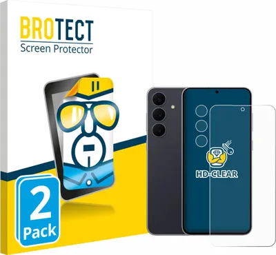 Produktbild von 2x Für Samsung Galaxy S25 FE Enterprise Edition (Display+Kamera) Schutzfolie BROTECT Displayschutz Display Schutz Folie Klar Transparent