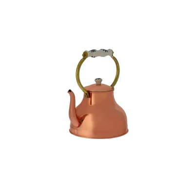Obrázek produktu pro Rychlovarná konvice,čajová konvice - měděná,s porcelánovou rukojetí,1, 5L,