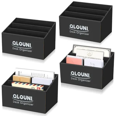 Obrázek produktu pro Solidchoice - 4 úložné boxy s 3 přihrádkami pro kancelář