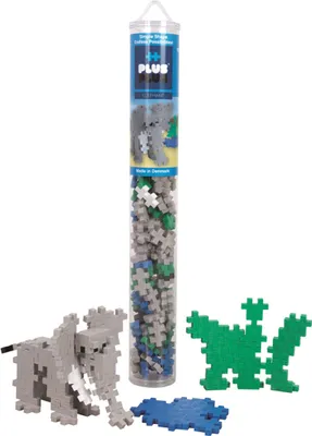 Produktbild von Plus-Plus Mini Tube 100 - Elefant - Konstruktionsbausteine