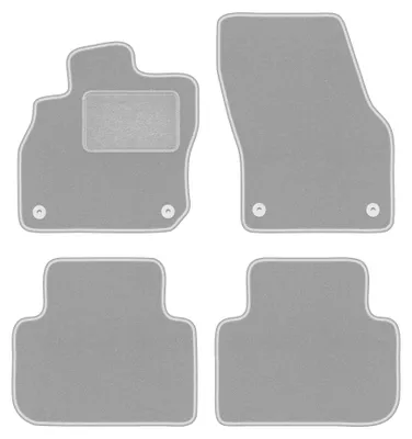 Image de Tapis de sol en moquette pour Cupra Terramar 2024- (SUV) – jeu 4 pièces, gris, sur mesure – Wielganizator OSLO