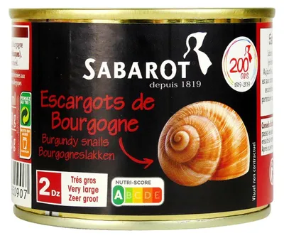 Produktbild von Sabarot Escargots sehr groß 24er Pack, 212 g – Feine französische Schnecken