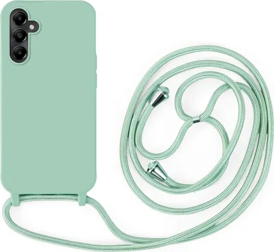 Produktbild von Handykette für Samsung Galaxy A05s Hanyhülle mit Band Hülle mit Kodel Smartphone Halskette in Mintgrün