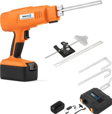 Produktbild von BAUTEC Styroporschneider Akku STYROCUTTER 200W » Set 8 » Kofferset inkl. 2 Akkus » Hartschaumschneider » Handgerät