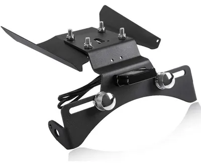 Immagine prodotto di Portatarga posteriore eliminatore per moto, colore nero, con luci LED, compatibile con DUKE 390 (modelli dal 2017 al 2023)