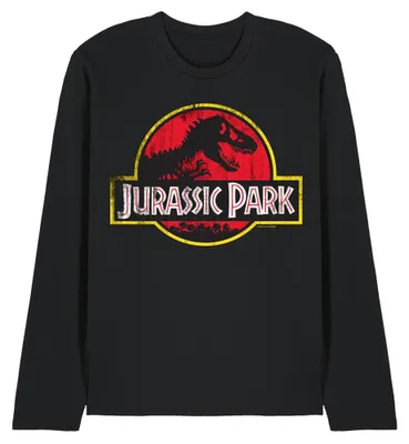 Obrázok produktu pre Jurassic Park – Tričko s dlhým rukávom, uni, pre pánov/dámy, model TV35312 (veľkosť M), čierna farba