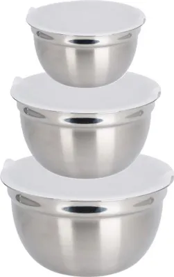 Image de Set de 3 bols en acier inoxydable