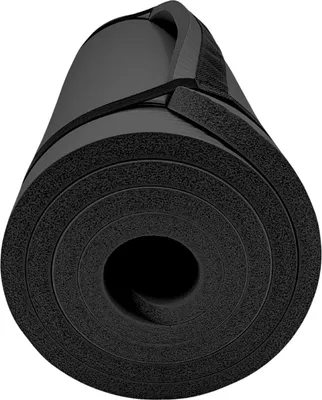 Produktbild von Yogamatte Fitnessmatte extra dick 1,5 cm rutschfest Gymnastikmatte 180x60 cm | Pilates Matte Trainingsmatte Sportmatte Bodenmatte Workout | gepolstert Yoga Fitness Gym Zuhause, Farbe:schwarz