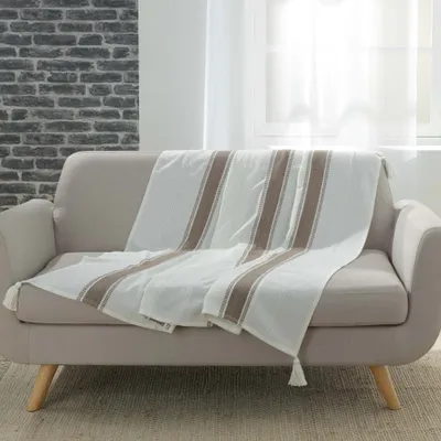 Produktbild von Baumwolle Wohndecke 125x150 Tagesdecke Kuscheldecke Sofa Couch Decke Überwurf