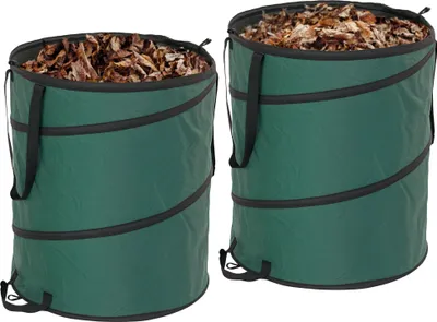 Produktbild von Outsunny Gartensack 2x160L wasserdicht Gartenabfallsack stabil Laubsack
