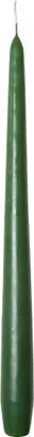 Produktbild von Premium Spitzkerzen Dunkelgrün, Ø 22 x 280 mm, 24 Stück - Brenndauer ca. 10 Std.