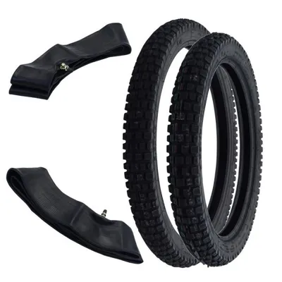 Immagine prodotto di Set di pneumatici Enduro Motocross Heidenau K46 2.50-19 41M TT anteriore + Heidenau K46 2.75-17 47M TT posteriore + camera d'aria