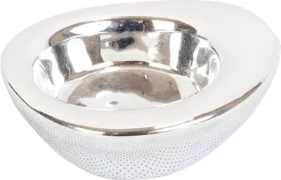 Zdjęcie produktu dla Srebrny Ceramiczny Świecznik na Tealight w Kształcie Łezki