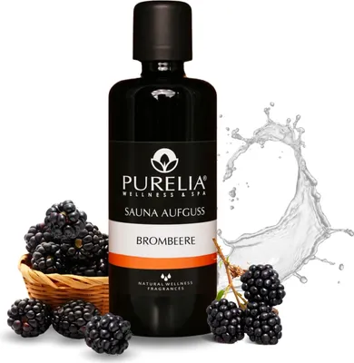 Produktbild von PURELIA Saunaaufguss Brombeere 100 ml natürlicher Sauna-aufguss - reine ätherische Öle