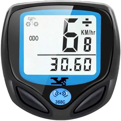 Productafbeelding van Fietscomputer, digitaal, draadloos, waterdicht, draadloos, kilometerteller met automatisch wakker worden en lcd-achtergrondverlichting