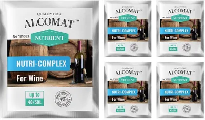 Produktbild von Hefenahrung Nährstoff ALCOMAT NUTRI-COMPLEX Nutrient Alkohol Gärhefe 5er Set