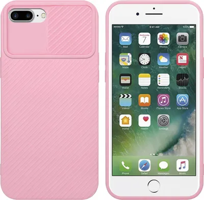 Produktbild von Cadorabo Hülle für Apple iPhone 7 PLUS / 7S PLUS / 8 PLUS Schutz Hülle in Rosa Handyhülle TPU Etui Case Cover