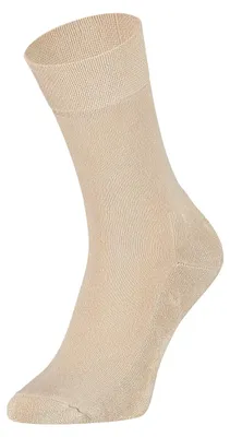 Produktbild von Bambus hohe Socken mit Frottee-Sohle – Sand – 43-45