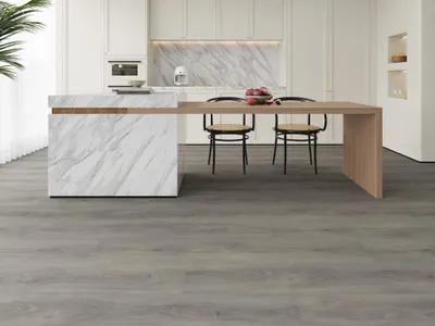 Produktbild von Timefloor | 2,922 m² | Hellgrau 7mm Vinylboden Klickvinyl Landhausdiele Eiche Optik, Nutzungsklasse 23 33, Trittschalldaemmung, Fuer Feuchtraeume Und Fussbodenheizung, Strukturierte Oberflaeche Mit Vier Seiten Fase