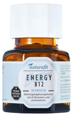 Produktbild von naturafit Energy B12 Kapseln, 30 St. Kapseln