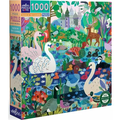 Immagine prodotto di EEBOO Puzzle quadrato Anatre nella radura 1000 pezzi