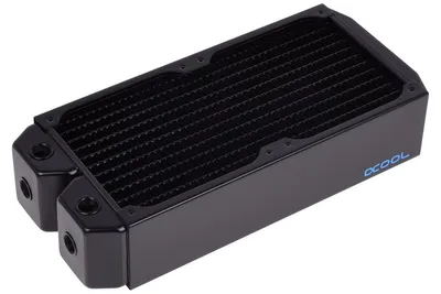 Produktbild von Alphacool 14173, Universal, Heizkörper, Schwarz, Kupfer, Stahl, 124 mm, 277 mm