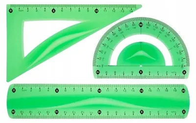 Produktbild von Tetis BL010 Geometrie-Set flexibel grün