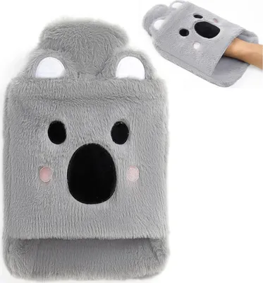 Produktbild von Siyecioa Wärmflasche 2L mit Kuschelweichem Bezug Koala-Tier