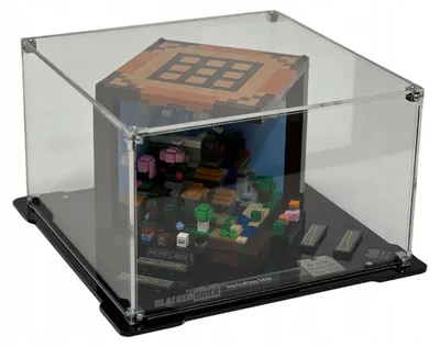 Produktbild von Blacked Brick Vitrine für LEGO® Minecraft 21265 – Werkbank