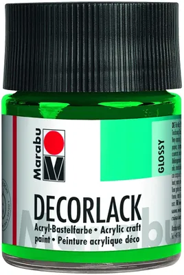 Produktbild von Marabu Acryllack "Decorlack", saftgrün, 50 ml, im Glas