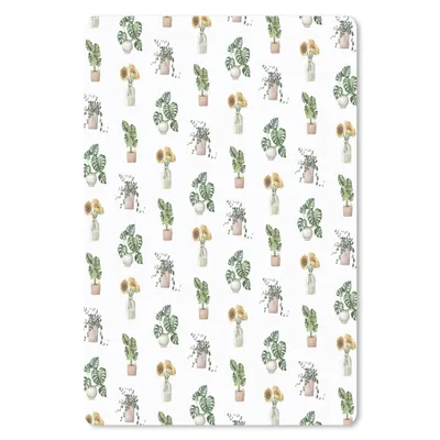 Produktbild von MuchoWow® Mauspad Mousepad Pflanzen - Muster - Pastell 40x60 cm - Mousepads - Maus Mat - Pad - Mausunterlage - Schreibtisch Accesoire