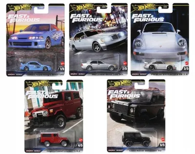 Produktbild von Mattel Hot Wheels Premium Fast & Furious Set 5 Autos