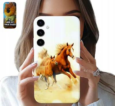 Produktbild von Fall Samsung Galaxy S24 Fe Pferd Niedlichen Tier-Designs + Glas