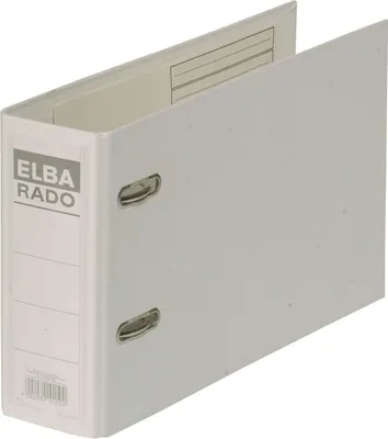 Image de ELBA Classeur rado plast DIN A5 horizontal Dos : 75 mm blanc(T)