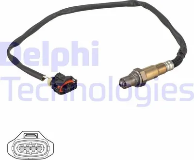 Produktbild von DELPHI Lambdasonde für OPEL ZAFIRA B (A05) vor-Kat Beheizt 548mm ES21225-12B1