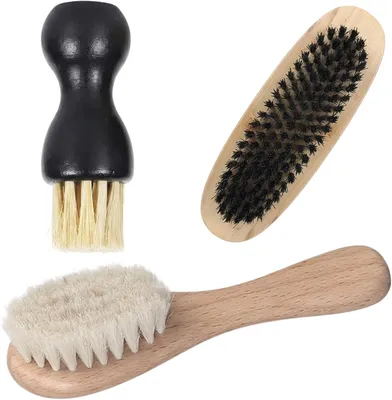 Produktbild von 3-teiliges Set mit Pilzbürste und Gemüsebürste aus Naturborsten