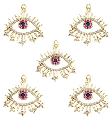 Produktbild von Solidchoice - 5 Stück Cubic-Zirkonia-Ohrhänger für die Schmuckherstellung