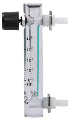Productafbeelding van Luchtstroomsensor 2,5-25 LPM - Gasstroomsensor - Acryl - Eenvoudig in gebruik - Aansluiting 8 mm - Bestand tegen druk tot 0,6 MPa - Gasmeter