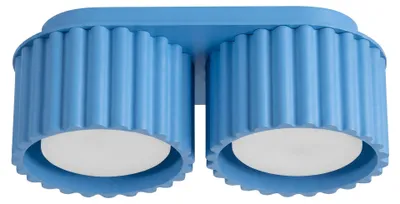 Zdjęcie produktu dla Plafon AURA 2 błękitny Gx53 2xGx53 10W aluminium 8x10x21cm Sollux Lighting