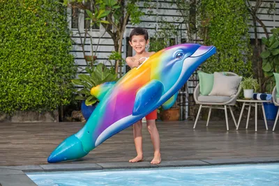 Produktbild von Bestway® Schwimmtier Regenbogendelfin 173 x 84 x 46 cm