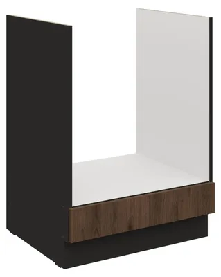 Produktbild von Küchen Herdunterschrank 60 cm Küche MONZA Okapi Nußbaum Küchenzeile Küchenblock