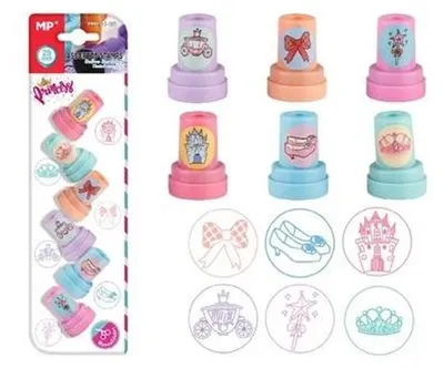 Obrázok produktu pre Stempelki dla dzieci Księżniczki 6 sztuk