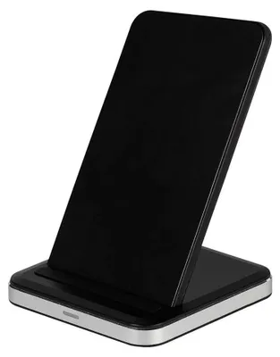 Immagine prodotto di ViVanco™QICHARSTANDVV10 Smartphone Alluminio, Nero USB Ricarica senza fili Ricarica rapida Interno