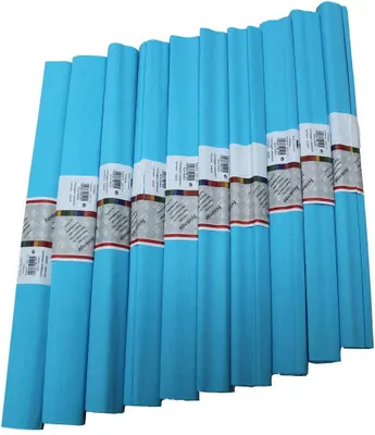 Produktbild von WEROLA Feinkrepp LICHTBLAU AZUR 10 Rollen 50x250cm