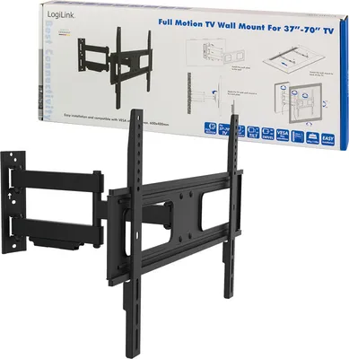 Produktbild von LogiLink BP0019, 94 cm (37"), 177,8 cm (70"), 200 x 200 mm, 400 x 400 mm, -20 - 10°, Schwarz